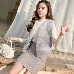 Women's Fur Autumn And Winter Fashion Versatile Vest Short Faux Hair Sweetheart