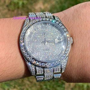 Orologi tascabili ghiacciati vvs personalizzato Diamond orologio Moissanite per la festa di marca di marca di uomini hip hop che indossa la consegna a goccia dhudv