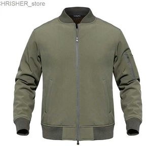 Giacche tattiche Tattiche Air Force Uomo Inverno Fodera in lana Warm Army Bomber Giubbotti Outwear Giacca a vento Cappotti S-3XLL231218