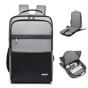 Backpack Men's Laptop With USB Charging Port Large Capacity School Bag Business Travel Rucksack