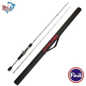 Varas RoseWood Fuji Trout Fishing Rod ELFES 602UL 1.8m Ação rápida Spinning Rod Rod de fundição de alto carbono Ultra Light Fishing Pole com Ca