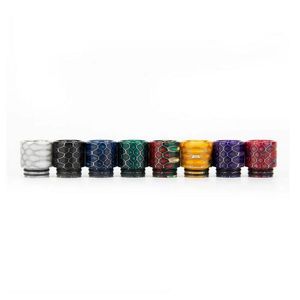 810 Drip Tips Bocchino in resina epossidica serpente a foro largo per 8 10 fili TFV8 TFV12 Driptip atomizzatore serbatoio elettronico