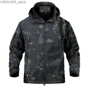 Tactical Jackets Military Tactical Winter Jacket Men Army CP Camouflage Airsoft Clothing Waterproof Windbreaker Multicam Fleece Bomber Coat ManL231218