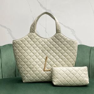 10A Mirror Quality Maxi Shopping Bag Tote Bag designers kvinna 58 cm lammskinn axelväskor handväska med låda y096