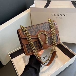 2024 NY DESIGNER Women's Crossbody Shoulder Trendy Fashionable Wine God Liten Square Casual and Foreign Printed One Chain Crossbody Women's Bag