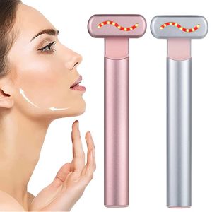 Eye Massager EMS Microcurrent Face Lifting Device Red Light Wand Eye Neck Massager Skin Tightening Anti Wrinkle Skin Care Beauty Tool 231218