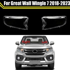 Auto Light Lamp for Great Wall Wingle 7 2018-2023 Car Headlight Cover Lens Glass Shell Front Headlamp Transparent Lampshade