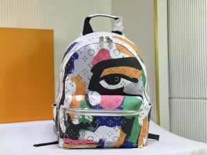 AAA Bolsa de designer de alta qualidade feminino designer de moda Menina de mochila viagens mochila clássica de tela de tela estampada de tela parquet mochila mochila