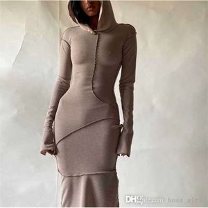 Designers Women Hoodies Maxi Dresses Fashion Reverse Long Sleeve T Shirt Dress Casual Plus Size Ladies Clothes One-piece Skirt