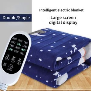 Coperta elettrica Coperta elettrica 220v Doppia coperta riscaldata Termostato Materasso elettrico Riscaldamento morbido Riscaldatore per letto Tappeto invernale 231216