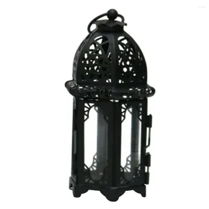 Candle Holders Vintage Moroccan Style Holder Iron Glass Space Saving HomeEasy Install Lantern Lamp Lightweight Gift Easy To Use