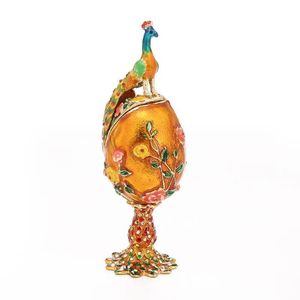 Ожерелья в форме горошины, серия Fabergeegg, ручная роспись, шкатулка для ювелирных изделий, уникальный подарок на Пасху, домашний декор, коллекционная