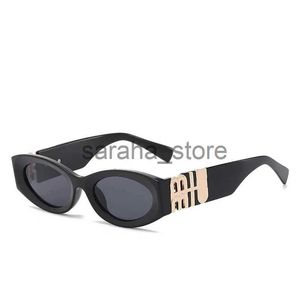 Sunglasses Vintage Triangle Cat Eye Women Sunglasses Personality PC Frame Resin Lens Travel Eyewear Girls Cute Small Frame Goggles J231218