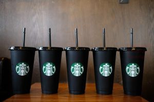 Denizkızı Tanrıça Starbucks 24oz/710ml Plastik Kupalar Tumbler Yeniden Kullanılabilir Açık İçme Düz Alt Sütun Şekli Kapak Saman Kupaları Kupa LL