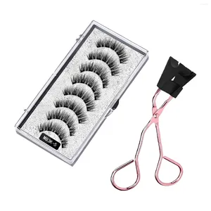 False Eyelashes Extension No Glue Black Lightweight Women Magnetic Reusable Soft Individual Sweatproof Makeup Natural Look