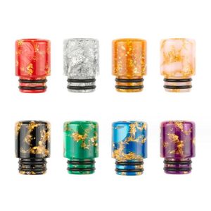 8 Stil Reçine Metal 510 Damla İpuçları Sigara için Paslanmaz Çelik Dripper Uçu Mod Atomizer Geniş Delik Ağızlık Sigara Aksesuarları Araçları