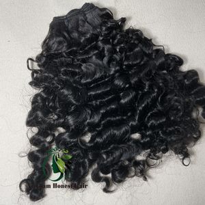 卸売ビルマの巻き毛の生の未加工の髪の束卸売人間の髪の延長バンドル生のベトナムの髪の束