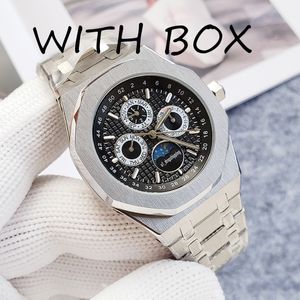 Orologio automatico da uomo orologi di design orologio scheletrato di alta qualità 41MM cinturino in acciaio inossidabile pieno zaffiro luminoso orologi moda Montre de luxe impermeabili