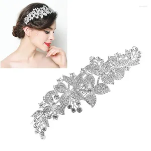Klipsy do włosów kwiaty Akcesoria Bride Ręcznie robiono biżuteria ślubna Crystal ślubna gwiaździsta kryszb