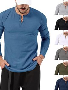 T-shirt da uomo T-shirt a maniche lunghe per il tempo libero pullover taglie forti