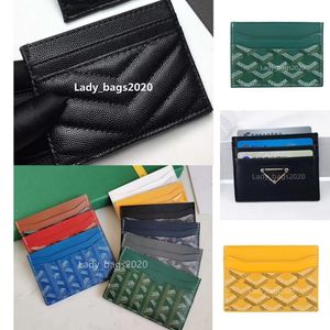 Luxury Designer Card Holder Wallet Short Case Purse Quality Pouch Quilted Genuine Leather Y Womens Men Purses Mens Key Ring Credit Coin Clutch Mini Bag Brown Canvas
