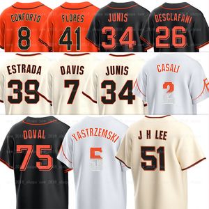 51 Jung Hoo Lee Giants Baseball Jersey Mike Yastrzemski Brandon Crawford Thairo Estrada Mitch Haniger Camilo Doval Isan Diaz 92 Alyssa Nakken Alyssa Nakken Junis