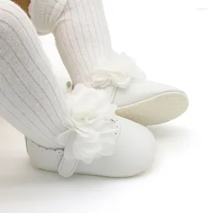 Primeiros caminhantes bebê meninas princesa sapatos leves bonito macio soled berço 3d flor antiderrapante tênis infantil criança para caminhar