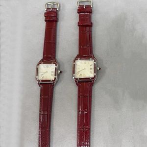 WGSA0034 Spitzenuhr Spitzenuhr Hochwertige Montres-Herrenuhr, hochwertige geklonte Paaruhr, Edelstahl, luxuriöses Lederarmband mit nachtleuchtendem Saphirglas