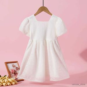 Girl's Dresses Summer Kids Chiffon Dresses for Girls Clothes Baby Princess Outfits Teenagers Short Sleeve Children Party Costumes 4-8-12 Years