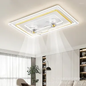 Ceiling Lights Simple Modern Bedroom Study Room Lamp Fan Rectangular Double-Headed Shaking Head Electric Integrated