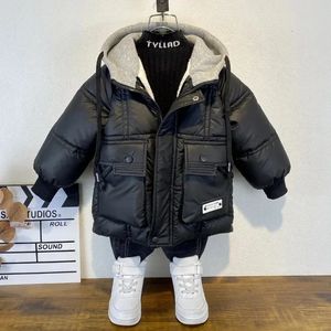 Down Coat Children Jackets for Boys 2023 Winter Fashion Hooded Thick White Duck Coats Kids 3 12 Years Parkas Outerwear 231218