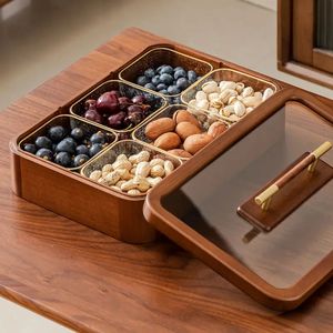 Dishes Plates Wooden Plate Kitchen Fruit Bowls Serving Dish for Tray Candy Bar Decoration and Table Accessories Dessert 231218