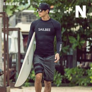 Set Sailbee Protect Surfing Washing Strażnik Mężczyzn kąpielowy Swim strój kąpielowy Męsę Rashguard Surf Shirt do pływania żagla Drop Wysyłka