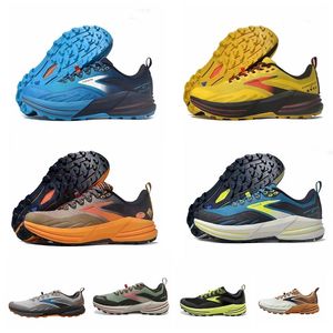 Tasarımcı Brooks Cascadia 16 Erkek Koşu Ayakkabı Hyperion Tempo Üçlü siyah beyaz gri sarı örgü eğitmenler açık erkek kadınlar gündelik spor spor ayakkabıları koşu yürüyüş