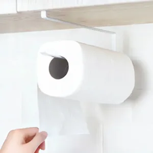 Kitchen Storage Paper Holder Bathroom Toilet Tissue Hanging Racks Roll Organizers Towel Stand Cabinet Hanger Accessories