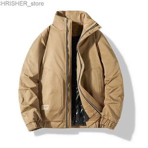 Tactical Jackets Winter Jacket Men Cotton Padded Coat Casual Plus Size Mens Work Jackets 2023 New Men's Clothing 8XL Baseball Jacket Veste HommeL231218
