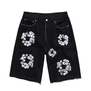 Мужские джинсы роскошные дизайнерские шорты Джинсы мужские Джинсовый цветок