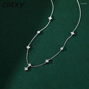 Pendant Necklaces 2023 Tassel Leaf Flower Chokers For Women Casual Inlaid Zircon Round Long Clavicle Chain Luxury Jewelry
