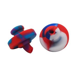 Mais recente Silicone Fumar Portátil Bong Capa Colorida Plataformas de Petróleo Hookah Carb Cap Dabber Titular Design Inovador Waterpipe Bubbler Handpipe Plug Hat Tool DHL