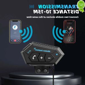 Elektronikauto Neues BT12 Motorrad Helm Headset Wireless Bluetooth Hands -Free Call Kit Stereo wasserdichte Musikplayer -Lautsprecher für Moto Earp