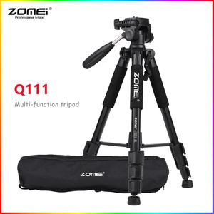 Holders ZOMEI Q111 Portable Travel Aluminum Alloy Tripod Pan Head 142cm/56" Quick Release Plate For Phone SLR DSLR Digital Camera Stand