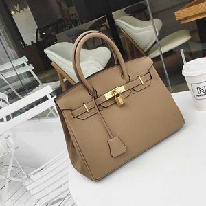 Designer Women's Handbag 2023 New Fashion Litchi Pattern Handbag Stylish and Versatile One Shoulder Crossbody Casual Women's Bag