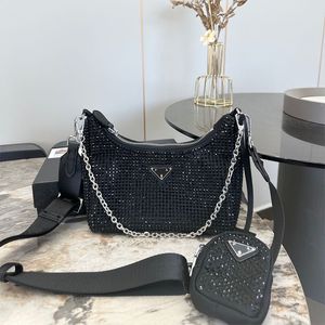 Classic Re-edition 2005 Duchess Handbag Designer Bag Luxury Imitation Crystal Shoulder Bag Women's Fashion Party Bag Hobo Bag Shopping Bag Retro Clutch Bag Purse 22cm