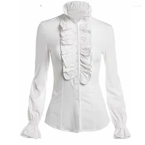 Women's Blouses 2023 Spring And Autumn Ruffled Slim Flared Sleeve Long-Sleeved Shirt