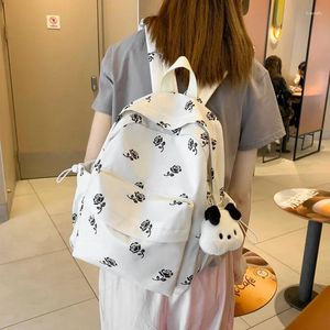 School Bags Women's On Sale 2023 Fashion Waterproof Nylon Backpack FemaleTravel Schoolbag For Teenage Girls Solid Color Bookbag