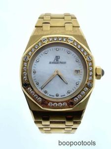 Швейцарские часы Audema Pigu Роскошные наручные часы Royal Oak Series Abbey Lady Royal Oak 67601BA ZZ D012CR.03 18K YG MOP циферблат 33 мм WN-OSLC