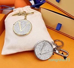 Design letras diamante chaveiro bolsa pingente acessórios para casais masculinos e femininos