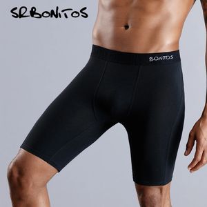 Underpants Long Men Boxer Unterwäsche Männer Unterwaren -Boxer -Shorts Herren Baumwolle lange Beinboxer Underpants für Markenqualität sexy Beutel Säuschen 231218