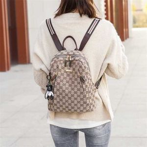 2024 New Designer women's crossbody shoulder Oxford cloth Korean anti-theft backpack dual-purpose student book trend bag