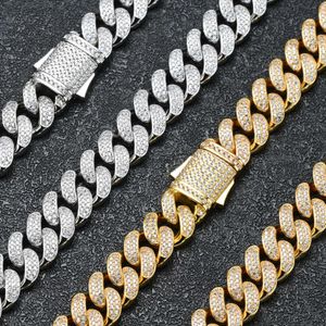 Cities Custom Hip Hop Jewelry Vvs1 Moissanite Iced Out Cuban Link Chain 925 Silver 12mm Diamond